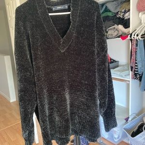 Zara Black Super Soft Oversized Sweater